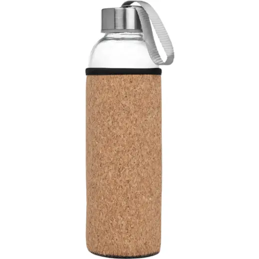 Kooshty Kork Glass Water Bottle Unbranded Front